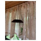 Set of 2 Hanging Wind Chimes with Glass Elements