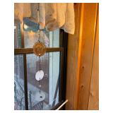 Set of 2 Hanging Wind Chimes with Glass Elements