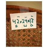 Vintage Cane-Back Armchair with Upholstered Seat