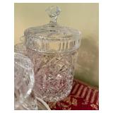 Set of VTG Crystal Glass Jars with Lids
