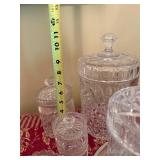 Set of VTG Crystal Glass Jars with Lids