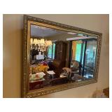 Elegant Ornate Gold-Framed Mirror 28x40 Inch
