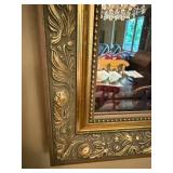 Elegant Ornate Gold-Framed Mirror 28x40 Inch