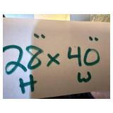 Elegant Ornate Gold-Framed Mirror 28x40 Inch