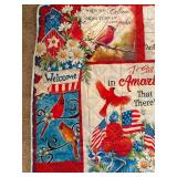 Patriotic Themed Quilt Blanket by Block of Gear