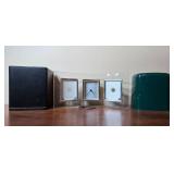 Decorative Home Decor Set with Clock, Frame, and Autumn Display