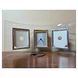 Decorative Home Decor Set with Clock, Frame, and Autumn Display