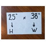 Decorative Wall Mirror with Hanging Shelf and Faux Ivy Plant