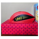 Collection of UNO Games, Connect 4, and Wee Sing Songs Books