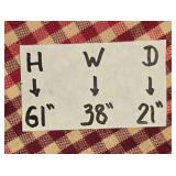 Black Wooden Armoire with Drawers and Adjustable Shelves