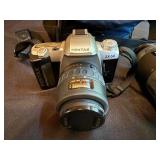 Pentax ZX-50 SLR Camera with 35-80mm and 100-300mm Lenses Set