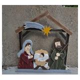 Handcrafted Wooden Nativity Scene Decor by Symbol Gift Inc.