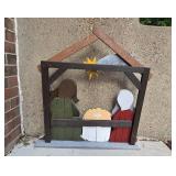 Handcrafted Wooden Nativity Scene Decor by Symbol Gift Inc.