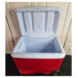 Rubbermaid Wheeled Cooler with Lift-Up Lid