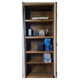 Solid Wooden Bookshelf - does NOT inc items on shelves