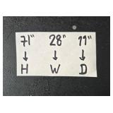 Solid Wooden Bookshelf - does NOT inc items on shelves