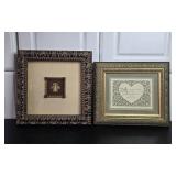 Set of 2 Framed Art Pieces with Ornate Designs