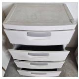 Sterilite 4-Drawer Plastic Organizer Cabinet