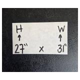 Large Framed Floral Needlepoint Artwork