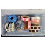 Collection of Assorted Ribbons in Storage Boxes