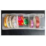 Collection of Assorted Ribbons in Storage Boxes