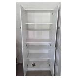 White Freestanding Storage Cabinets with Shelves