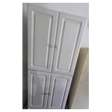 White Freestanding Storage Cabinets with Shelves