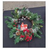 Set of 2 Holiday Wreaths with Storage Bag