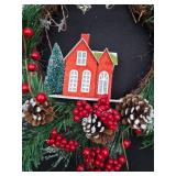 Set of 2 Holiday Wreaths with Storage Bag