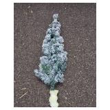 Christmas Decoration Set: Garland, Mini Tree, Snowflake LED Wall Decor, and Nativity Scene Silhouette