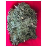 Set of Artificial Christmas Greenery and Decorative LED Lights