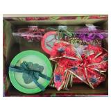 Large Assortment of Holiday Cards, Gift Boxes, and Candy Cane Pens