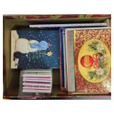 Large Assortment of Holiday Cards, Gift Boxes, and Candy Cane Pens