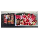 Assorted Lot of Holiday and Themed Ribbon Rolls