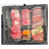 Assorted Lot of Holiday and Themed Ribbon Rolls