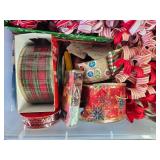 Assorted Lot of Holiday and Themed Ribbon Rolls