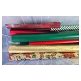 Assorted Christmas Wrapping Paper Rolls with Storage Box - paper quantities unverified