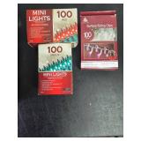 Large Holiday Decoration Set with Mini Lights and Clips