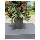 Decorative Artificial Christmas Tree with Berries and Pine Cones