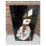 Snowman Collage Display Stand with Holiday Card Holders