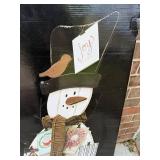 Snowman Collage Display Stand with Holiday Card Holders