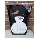 Snowman Collage Display Stand with Holiday Card Holders