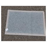 Set of 2 St. Nicholas Square Holiday Door Mats with Thermometer and Decorative Suncatcher