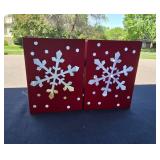 Holiday Table Centerpieces with Pine and Berry Decorations