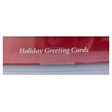 Collection of Christmas Holiday Greeting Cards in Storage Containers