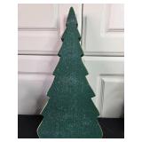 Collection of Holiday Decor Including Snowmen and Christmas Trees