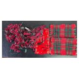 Collection of Holiday Decor Including Snowmen and Christmas Trees