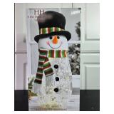 Heritage Home Holiday LED Handcrafted Snowman with 10 LED Lights