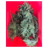 Holiday Decor Bundle: Christmas Garland, Hanging Decorations, and Lights