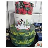 Assorted Holiday Decorations and Accessories Set